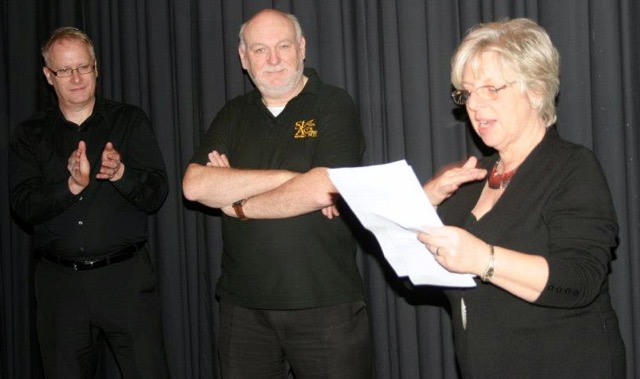 Musical Director Stephen Powell, Stage Manager Tony Walsh and Producer Veronica Walsh